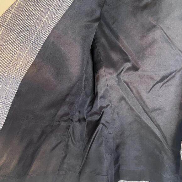 Gilmor Plaid Blazer VTG Single Breasted Suit Jacket Office Work Wear Size 10 - Picture 5 of 8